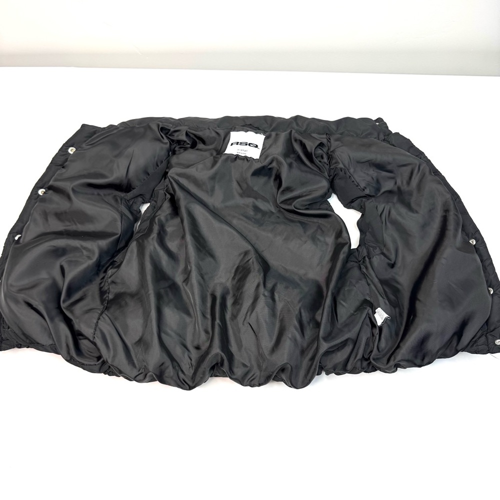 RSQ Black Puffer Vest Jacket Women’s Size XS Cinched Cropped - Picture 6 of 13